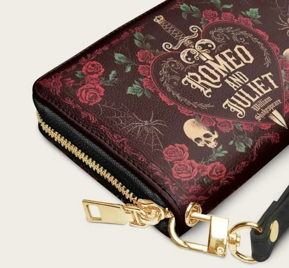 Romeo And Juliet Poison RoseWallet Goth Halloween New NWT Grunge Tragic Love